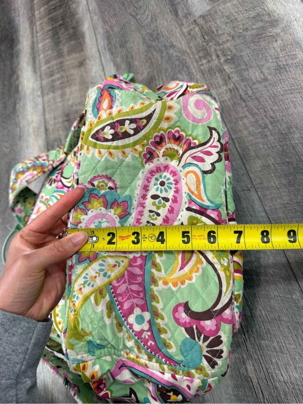 Vera Bradley Teal Paisley Bookbag‎